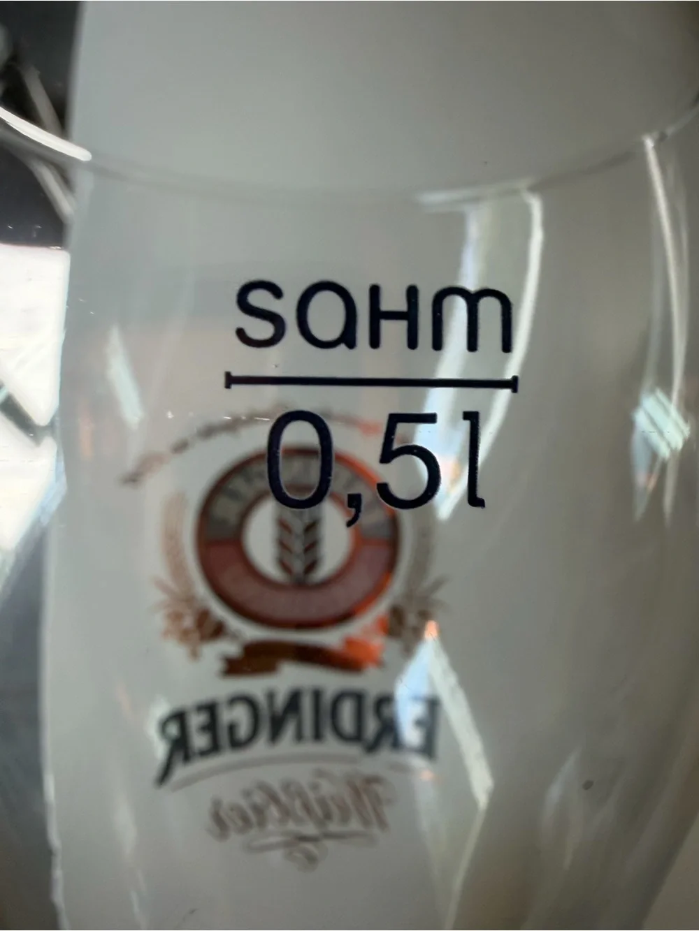 Weissbräu Clear Glass Pilsner Glasses - Pair